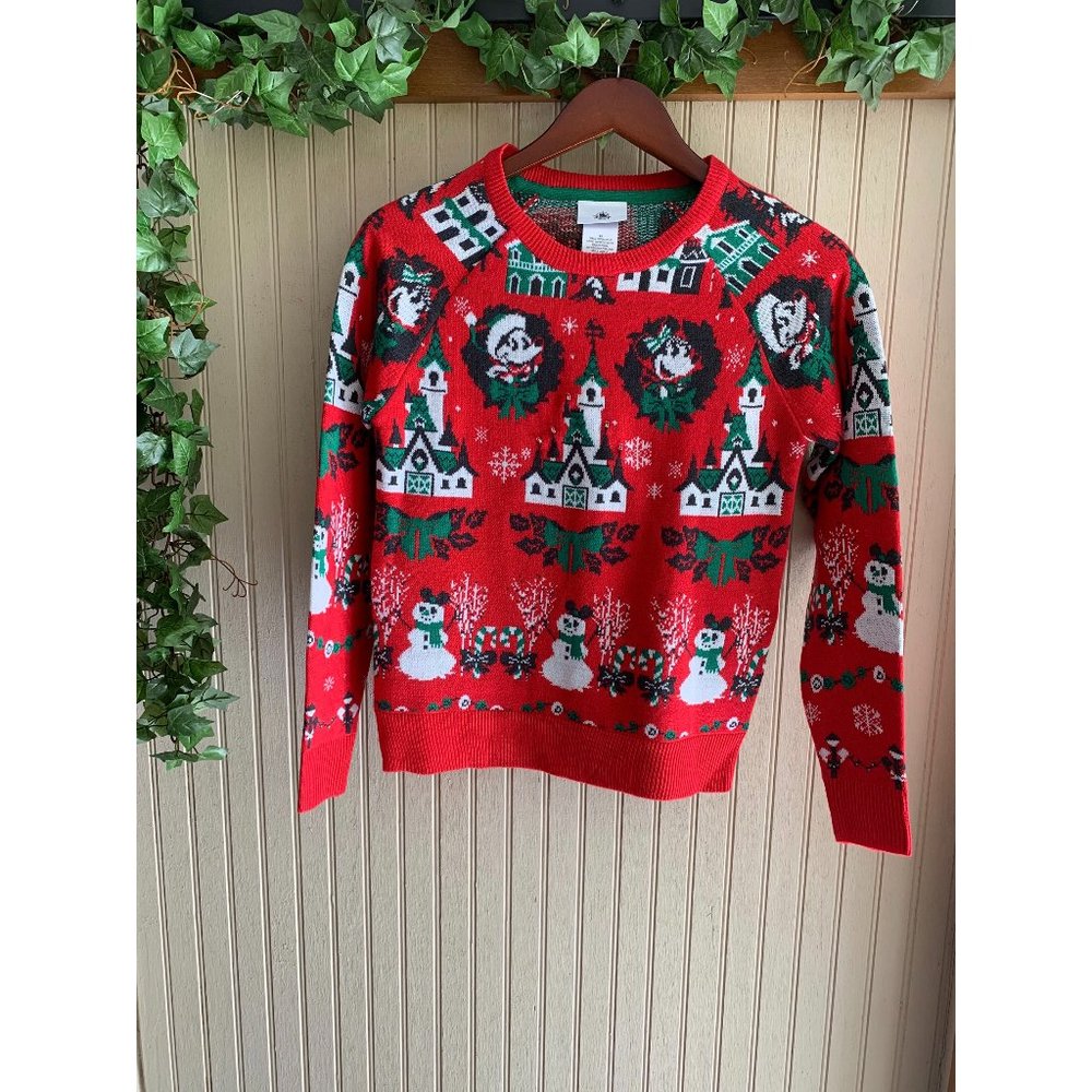Disney Christmas Light Up Castle Ugly Sweater